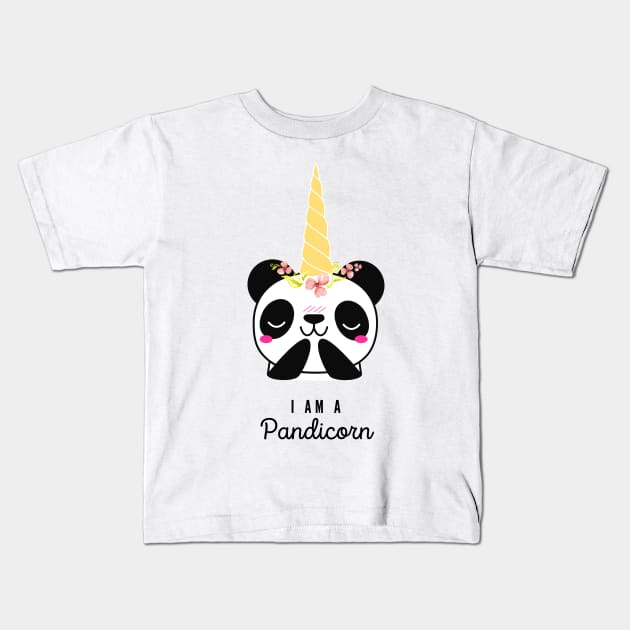 I am a Pandicorn Kids T-Shirt by Graphica01